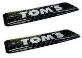 TOM'S JAPAN Carbon Badge Set (Set of 2)