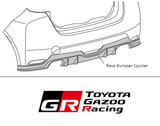 Genuine Toyota Japan 2020-2023 GR Yaris Rear Bumper Spoiler Kit and Dual Exhaust System