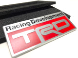 TRD JAPAN 3D Metal Plate Emblem - Red Type