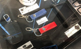 TRD JAPAN Genuine Leather Premium Key Tag (BLUE)