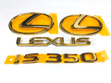Genuine Lexus Japan 2006-2013 IS 24K Gold Emblem Kit