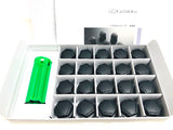 Genuine Lexus Japan 2022-2025 NX Matte Black Hub Bolt Caps with Lexus Logo (SET OF 20)