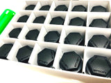 Genuine Lexus Japan 2022-2025 NX Matte Black Hub Bolt Caps with Lexus Logo (SET OF 20)