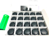 Genuine Lexus Japan 2021-2025 IS Matte Black Hub Bolt Caps with Lexus Logo (SET OF 20)