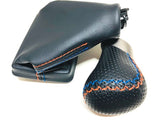 Genuine Lexus Japan 2016-2020 GS-F Punching Leather Shift Knob (Blue and Orange Stitching)