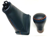 Genuine Lexus Japan 2016-2020 GS-F Punching Leather Shift Knob (Blue and Orange Stitching)
