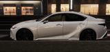 Genuine Lexus Japan 2021-2025 IS Factory Painted Side Skirts with Chrome Garnish