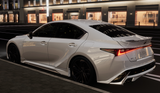 Genuine Lexus Japan 2021-2025 IS Factory Painted Rear Spoiler Kit with Chrome Garnish