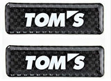 TOM'S JAPAN Carbon Badge Set (Set of 2)