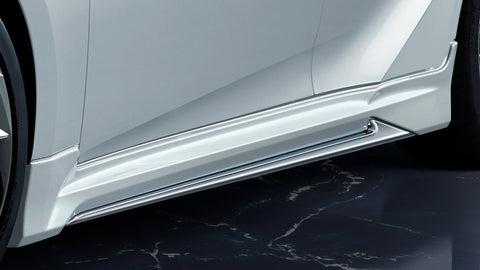 Genuine Lexus Japan 2021-2025 IS Factory Painted Side Skirts with Chrome Garnish