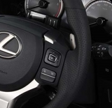 TOM'S JAPAN 2014-2016 IS Black Leather and Gun Grip Racing Steering Wheel