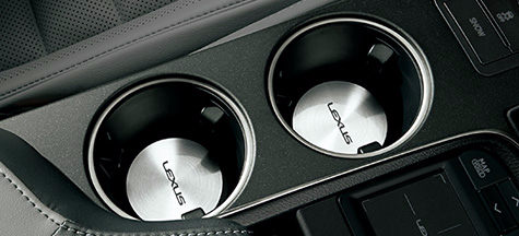 Genuine Lexus Japan 2014-2016 IS Aluminium Cup Holder Plate Set