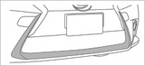 Genuine Lexus Japan 2014-2020 CT Front Grille Lower Chrome Garnish