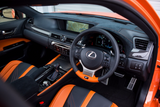 Genuine Lexus Japan 2016-2020 GS-F Punching Leather Shift Knob (Blue and Orange Stitching)