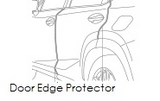 Genuine Lexus Japan 2015-2021 NX Factory Painted Door Edge Protector Set (SET OF 4)