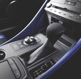Genuine Lexus Japan 2021 RC-F Performance-PKG Alcantara Leather Shift Knob (Blue and White Stitching)