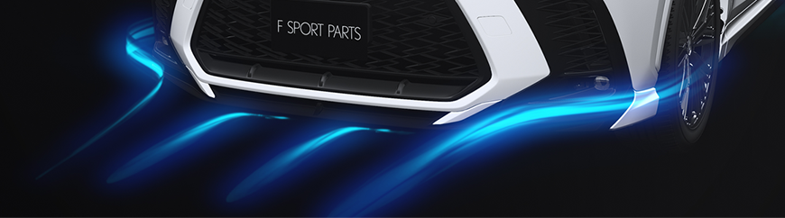 TRD JAPAN 2022-2025 Lexus NX F-Sport Factory Painted Front Spoiler TRD JAPAN 2022-2025 Lexus NX F-Sport Factory Painted Front Spoiler