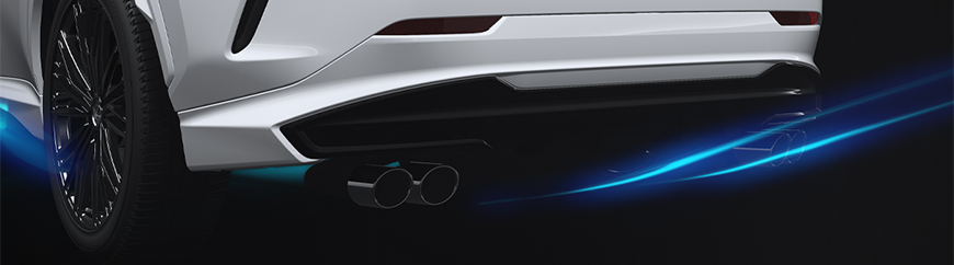 TRD JAPAN 2022-2025 Lexus NX F-Sport Factory Painted Rear Diffuser TRD JAPAN 2022-2025 Lexus NX F-Sport Factory Painted Rear Diffuser