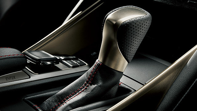 F SPORT 内装パーツ ブラック/シルバー Genuine Lexus Japan 2017-2020 IS F-Sport Punching Leather Shift