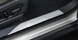 Genuine Lexus Japan 2019-2025 UX Brushed Stainless Front Scuff Plate Set with Lexus Logo
