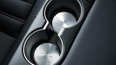 Genuine Lexus Japan 2021-2025 IS Aluminum Cup Holder Plate Set