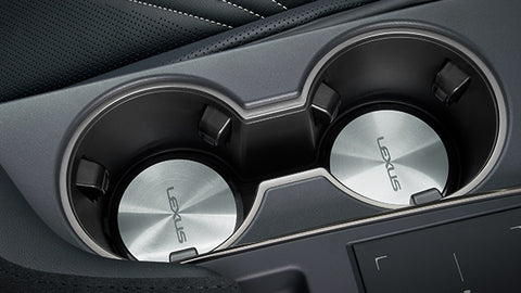 Genuine Lexus Japan 2015-2025 Lexus RC/RC-F Aluminum Cup Holder Plate Set