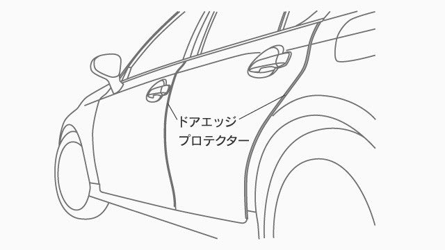 PEARLY GATES - レクサス GS Genuine Lexus Japan 2016-2020 GS Factory Painted Door Edge