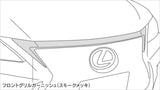 Genuine Lexus Japan 2014-2020 CT F-Sport Front Grille Upper Black Chrome Garnish