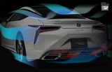 TRD JAPAN 2018-2024 Lexus LC 500/500h Rear Bumper Side Spoiler and Rear Diffuser Kit