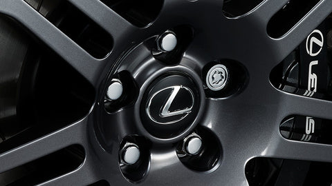 Genuine Lexus Japan 2015-2022 RC-F Premium Wheel Locks Set (Silver)