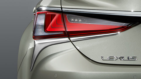 Genuine Lexus Japan 2019-2025 ES Rear Combination Premium Chrome Garnish Set (Set of 4)