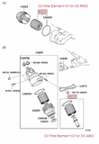 Genuine Lexus Japan 2017-2019 IS Oil Filter Element Kit