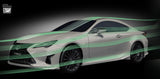 TRD JAPAN 2019-2024 Lexus RC Factory Painted Side Skirts