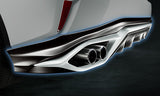 TRD JAPAN 2016-2019 Lexus RX Rear Diffuser Kit and Dual Exhaust System (UNPAINTED)