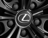 Genuine Lexus Japan 2022-2025 NX Matte Black Hub Bolt Caps with Lexus Logo (SET OF 20)