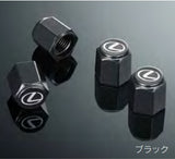 Genuine Lexus Japan 2023-2024 Lexus Wheel Valve Caps (Black)