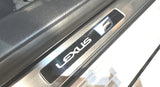 Genuine Lexus Japan 2022-2024 RC-F Front Scuff Plate Set with "LEXUS F" Logo