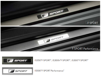 Genuine Lexus Japan 2021-2025 IS F-SPORT Illuminated Door Scuff Genuine Lexus Japan 2021-2025 IS F-SPORT Illuminated Door Scuff