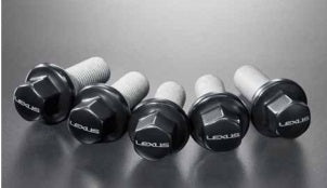 Genuine Lexus Japan 2026-2027 IS Wheel Hub Bolt Set with Lexus Logo (SET OF 20)