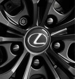 Genuine Lexus Japan 2026-2027 IS Wheel Hub Bolts with Lexus Logo Including Wheel Locks Set