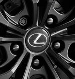 Genuine Lexus Japan 2023-2024 RC Wheel Hub Bolts with Lexus Logo Including Wheel Locks Set