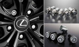 Genuine Lexus Japan 2024 LC Wheel Hub Bolts with Lexus Logo Including Wheel Locks Set