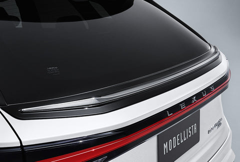 Genuine Lexus Japan 2023-2024 RX Piano Black Rear Back Door Spoiler with Chrome Garnish