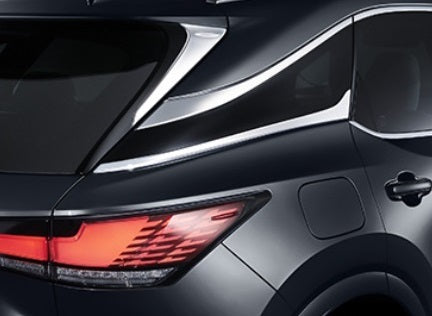 Genuine Lexus Japan 2023-2024 RX Rear Quarter Signature Chrome Molding Set
