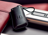 Genuine Lexus Black Leather Smart Access Key Glove (Black Loop / Black Stitching)