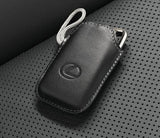 Genuine Lexus Black Leather Smart Access Key Glove (Silver Loop / Silver Stitching)