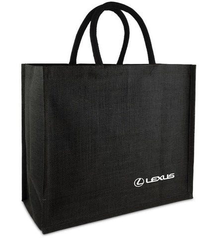 Lexus Black Jute Tote Bag