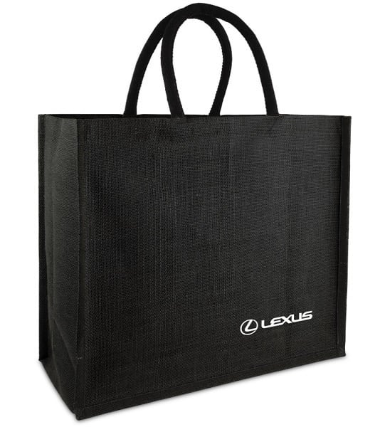 Lexus Black Jute Tote Bag – LexusBoutique.net | Lexus