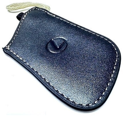 Genuine Lexus Black Leather Smart Access Key Glove (Gold Loop / Gold Stitching)