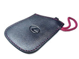 Genuine Lexus Black Leather Smart Access Key Glove (Red Loop / Red Stitching)